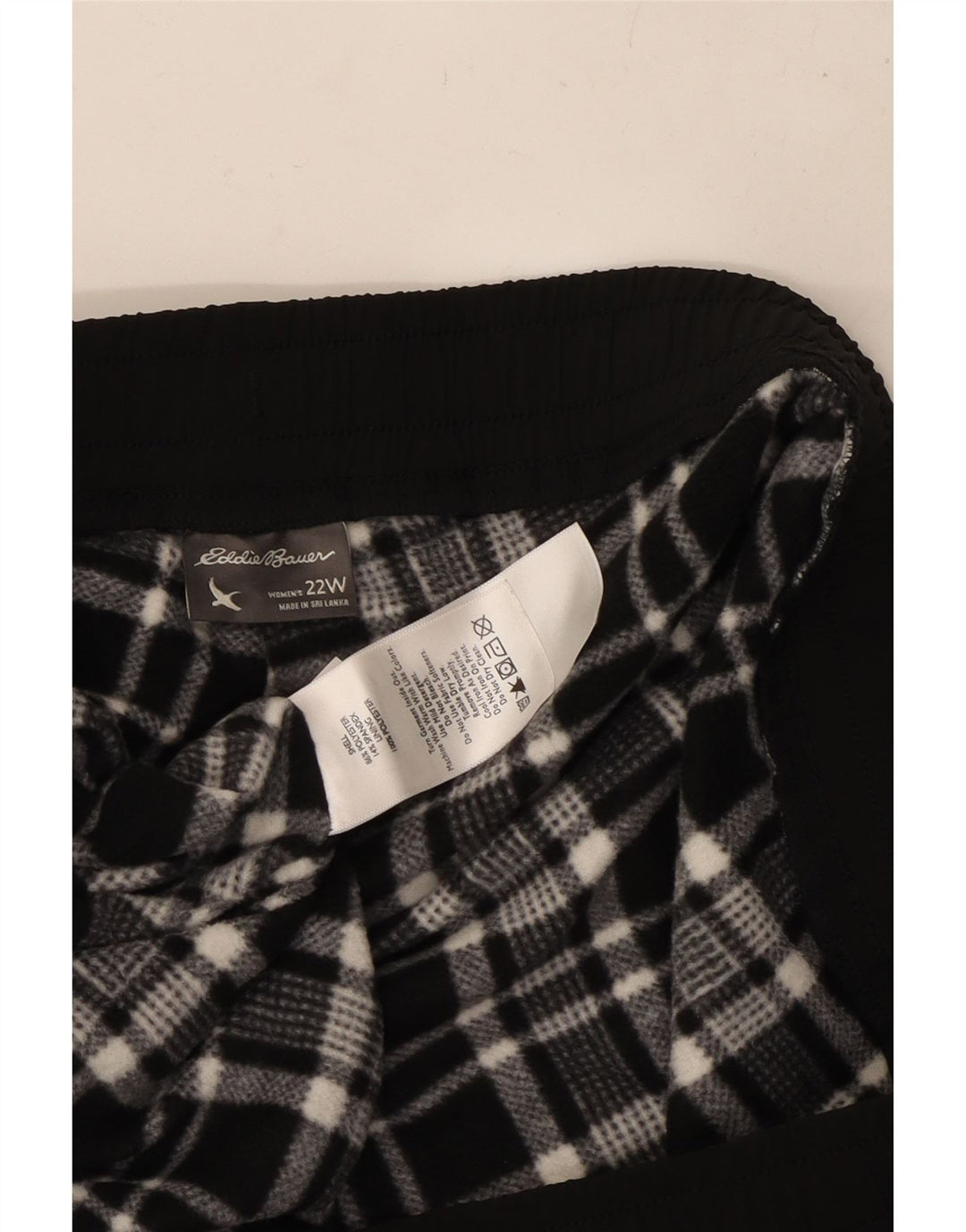 Calça esportiva feminina EDDIE BAUER US 22 3XL poliéster preto