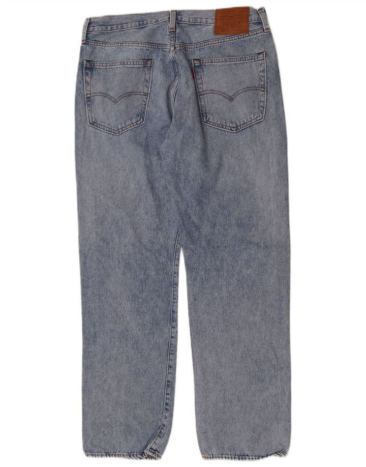 Jeans retos masculinos Levi's W34 L32 algodão azul