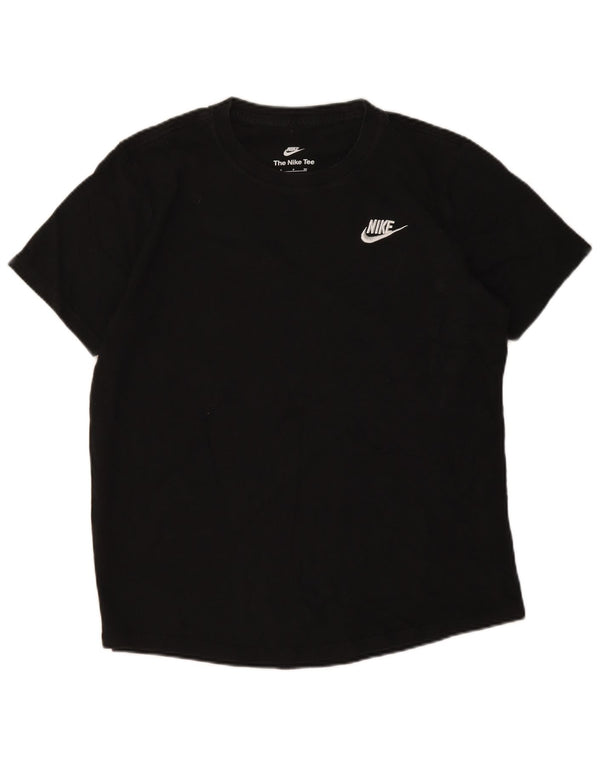 Camiseta feminina Nike UK 10 pequena algodão preto