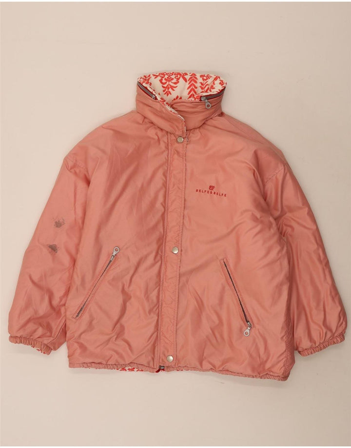 Belfe & Jaqueta feminina reversível com capuz grande IT 42 Médio Vermelho Floral