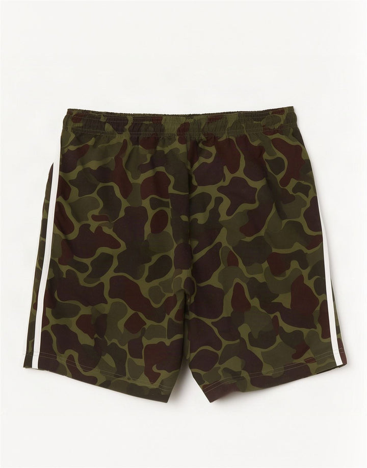 Adidas Mens Sport Shorts Médio Cáqui Camuflagem Poliéster