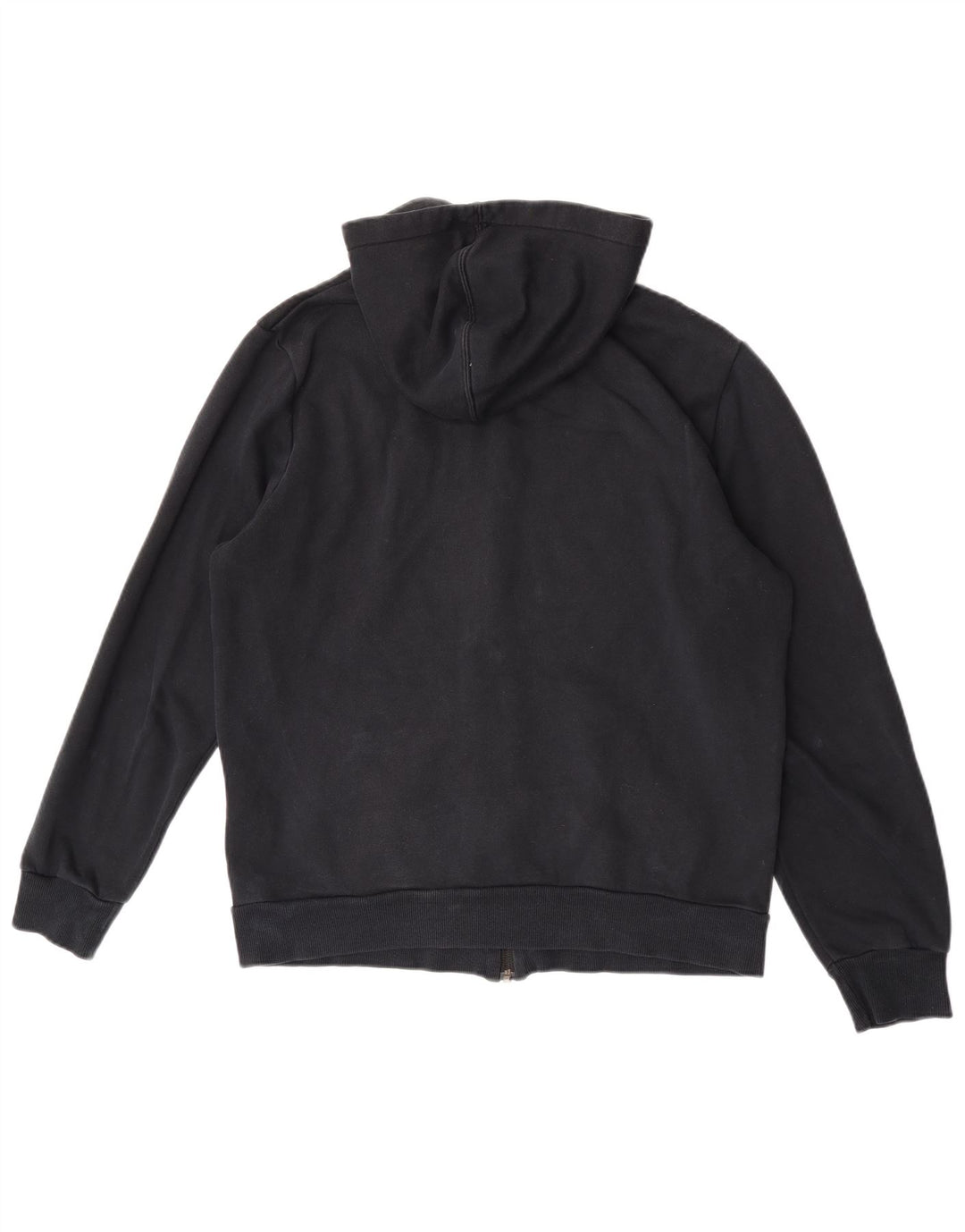 Suéter Puma masculino com capuz e zíper médio preto algodão