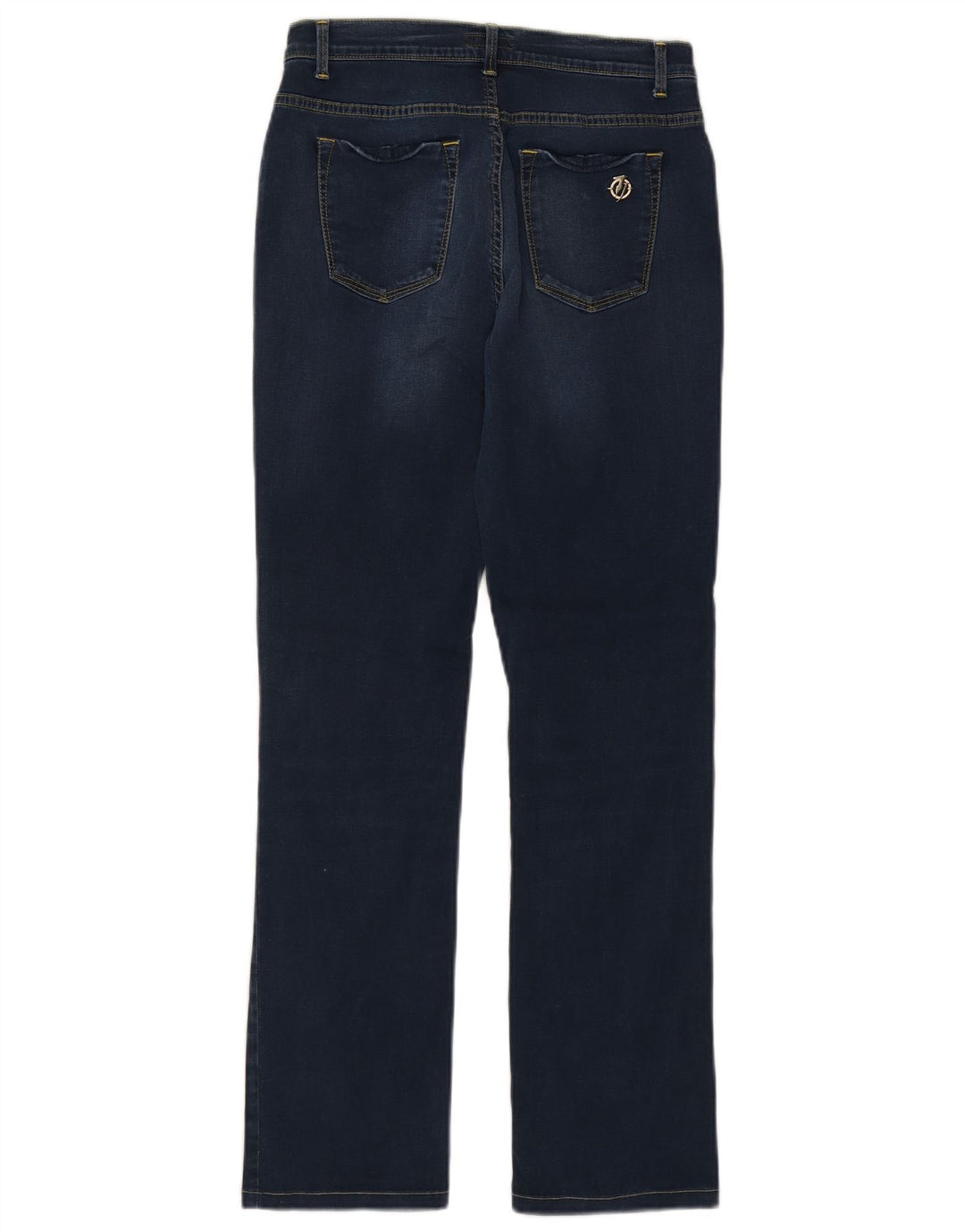 Jeans retos femininos TRUSSARDI W28 L29 algodão azul