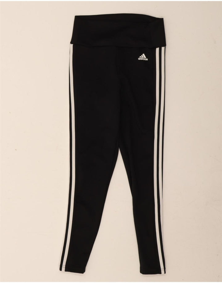 Leggings Adidas Aeroready Femininas UK 8/10 Pequenas Poliéster Preto
