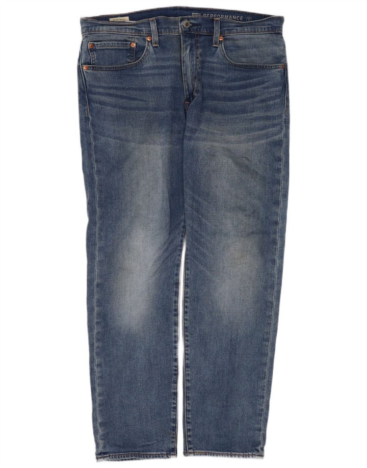 Levi's Masculino 502 Straight Jeans W34 L30 Azul Algodão