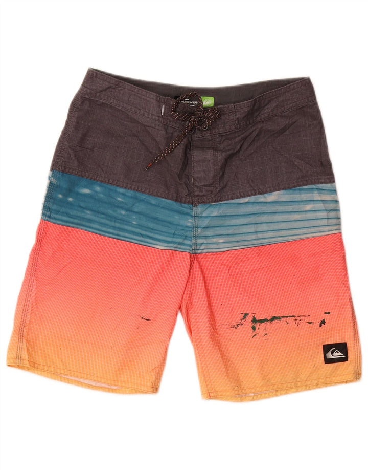 Quiksilver Meninos Calções de banho 13-14 anos Colorblock multicolorido