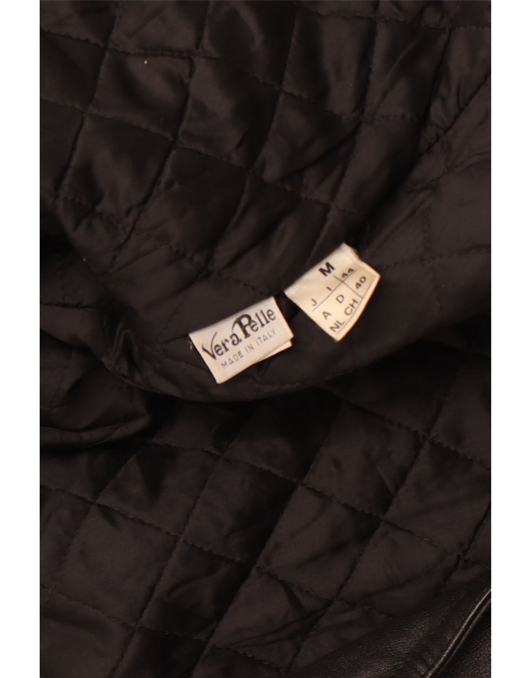 Jaqueta feminina de couro VINTAGE para motociclista Reino Unido 14 couro preto médio