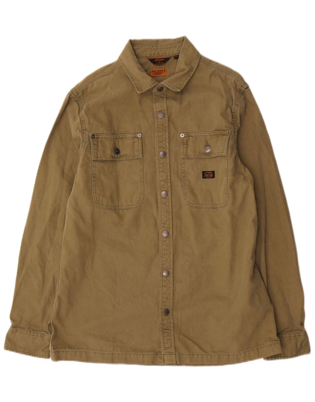 Camiseta masculina Superdry grande algodão cáqui