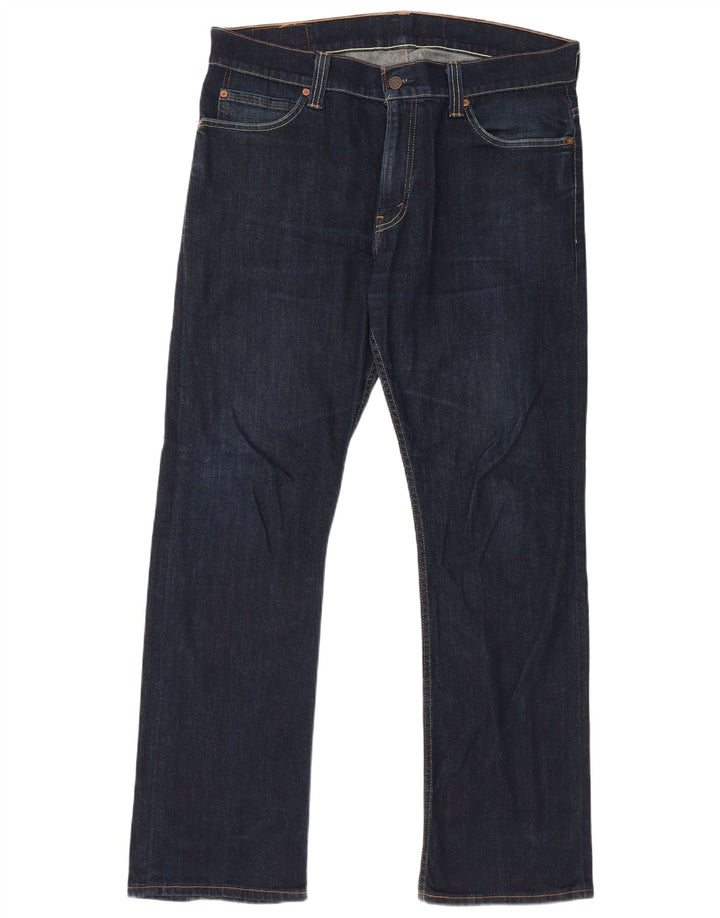 Levi's Masculino 506 Straight Jeans W38 L32 Azul Marinho Algodão