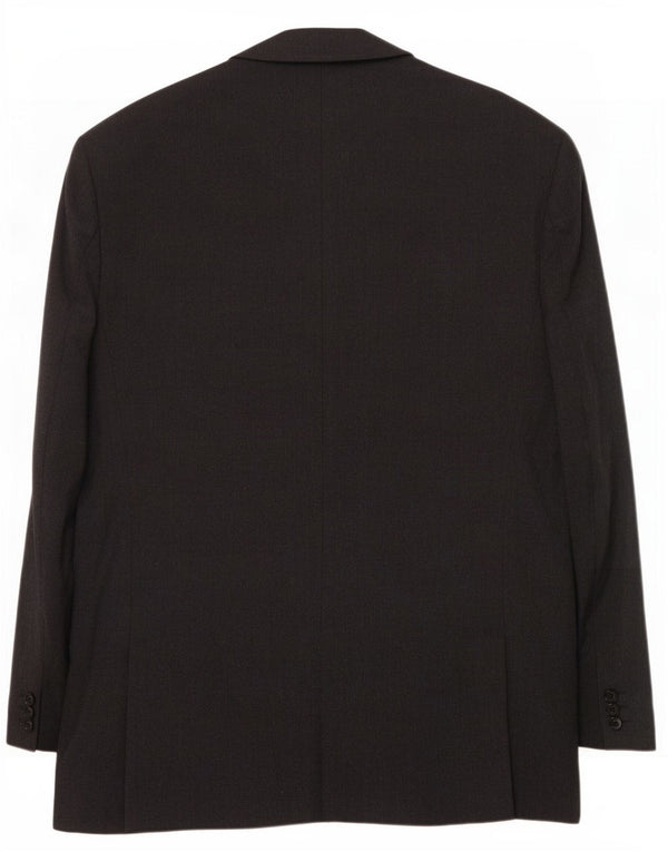 Jaqueta blazer masculina de 2 botões Marks & Spencer Reino Unido 42 grande cinza nova lã