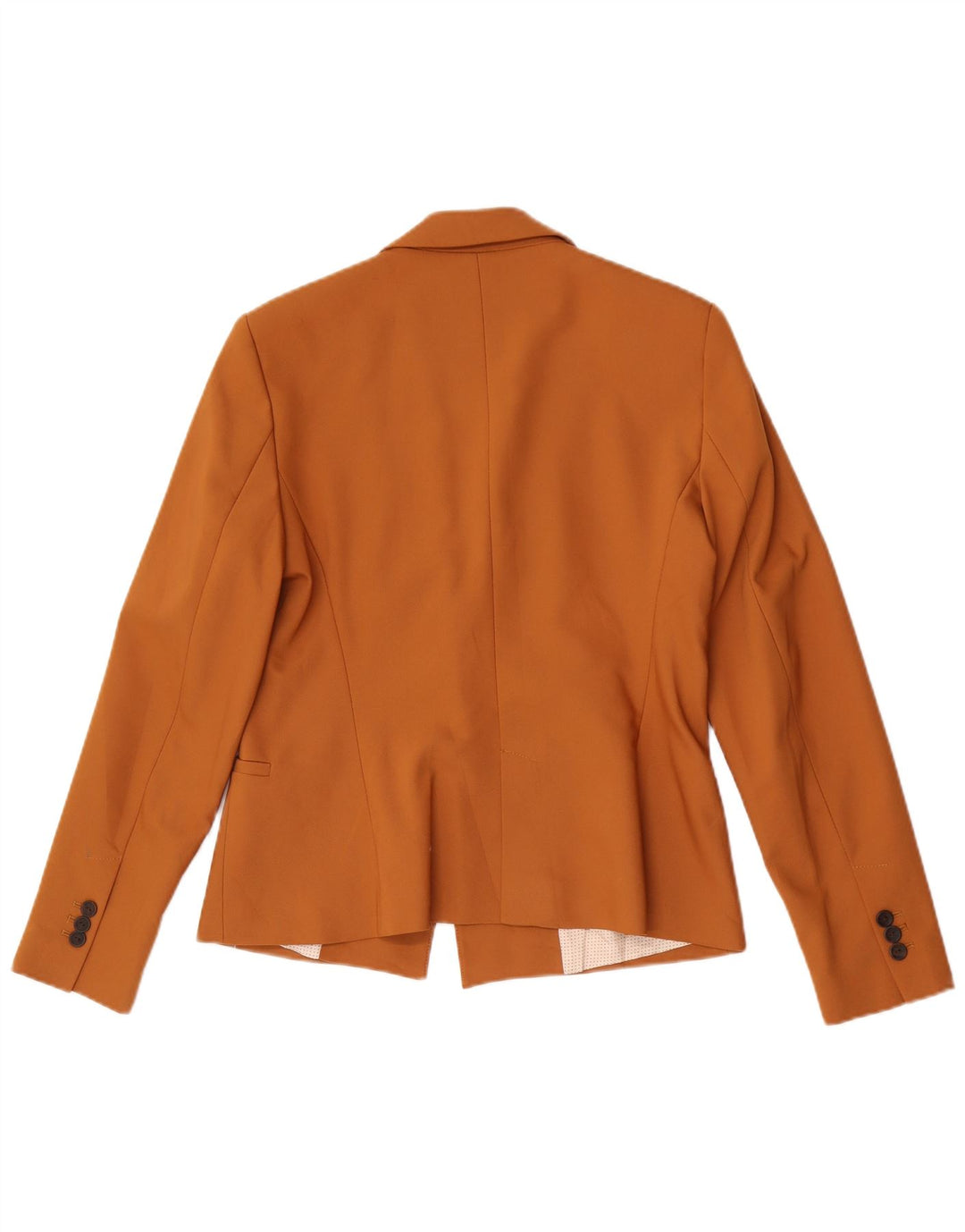 Jaqueta blazer feminina Zara com 1 botão Reino Unido 14 grande poliéster bege