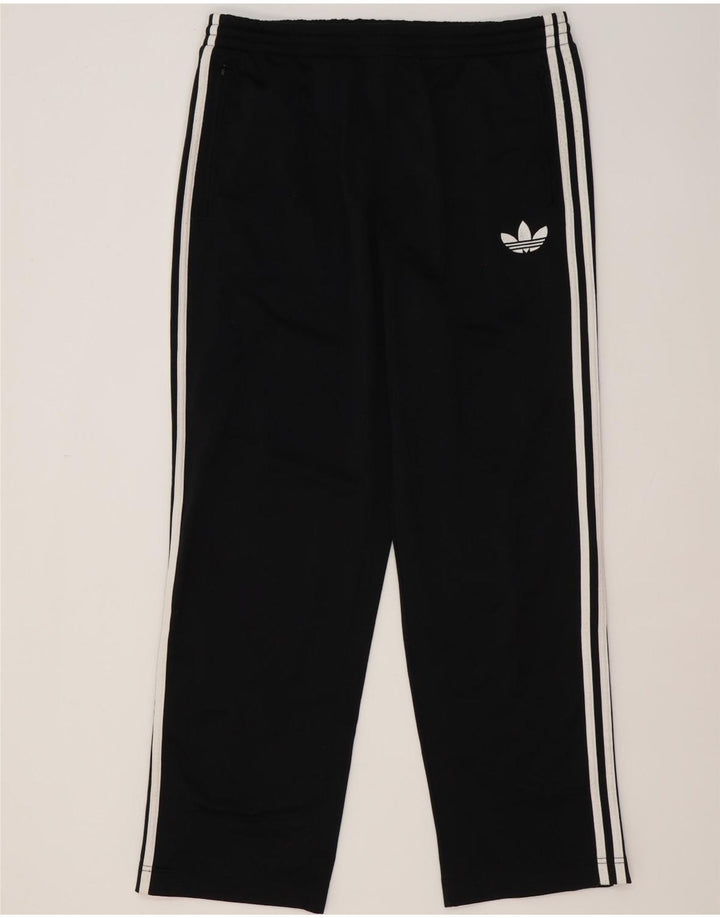 Calça de treino masculina Adidas grande poliéster preto