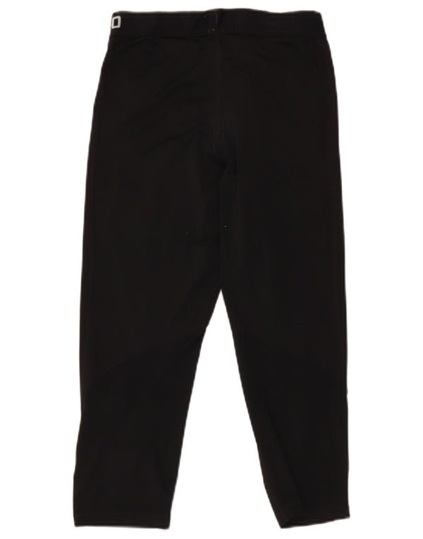 Calça de treino feminina Nike Graphic Capri UK 12 poliéster preto médio