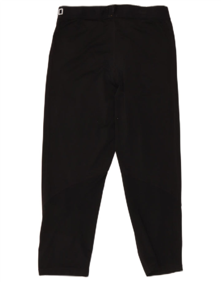 Calça de treino feminina Nike Graphic Capri UK 12 poliéster preto médio