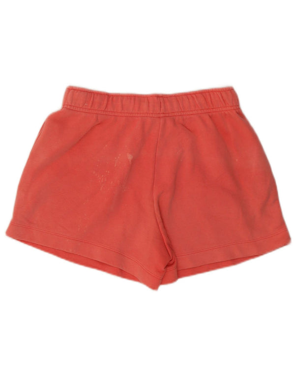 Shorts esportivos femininos Nike UK 8 pequeno algodão rosa