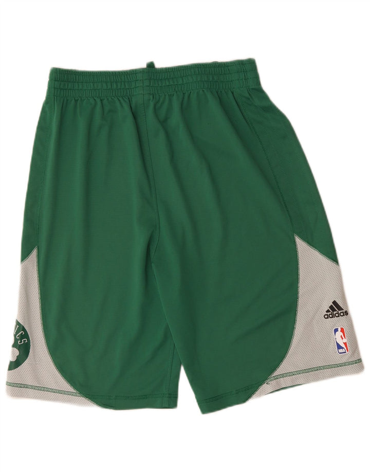 Adidas Mens Celtics Sport Shorts Médio Verde Colorblock Poliéster