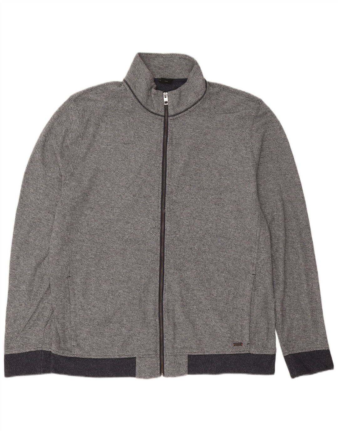 Hugo Boss Mens Treino Top Jaqueta 3XL Algodão Azul Marinho