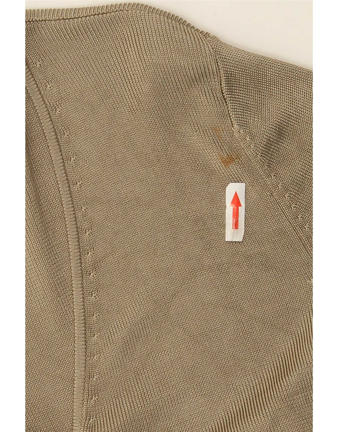 Suéter cardigã feminino Oui UK 12 viscose cáqui médio