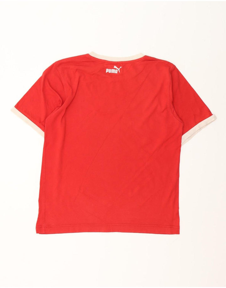 Puma Camiseta Masculina Graphic Top Médio Vermelho