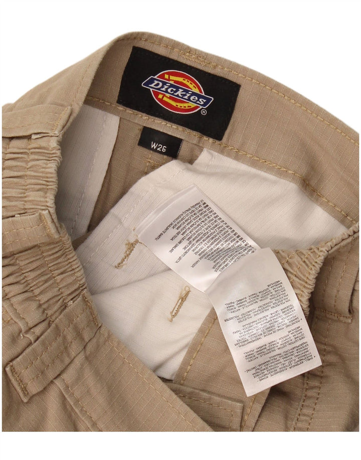 Calças cargo retas masculinas Dickies W26 L27 algodão bege