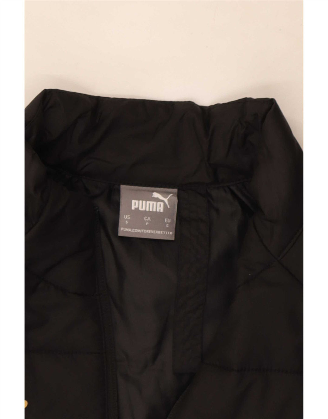 Colete acolchoado masculino Puma UK 36 pequeno poliéster preto