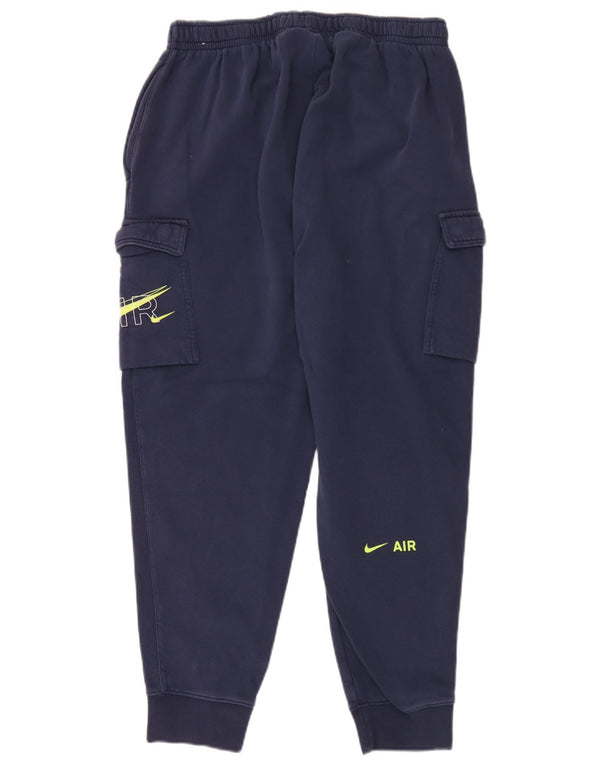Calça de treino Nike masculina Graphic Cargo Joggers XL azul marinho algodão