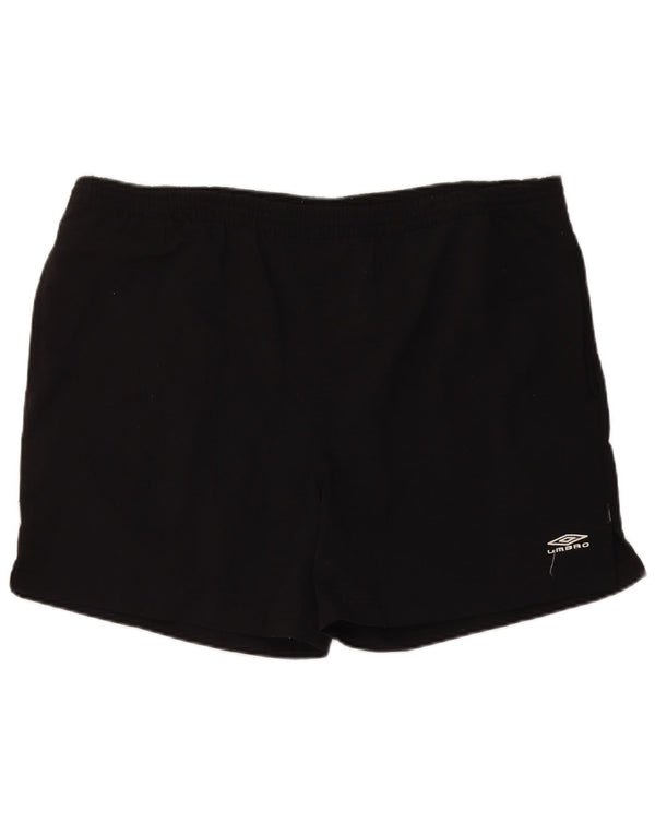 Shorts de banho masculino Umbro grande poliéster preto