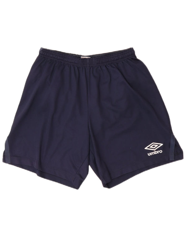 Shorts esportivos masculinos UMBRO médio azul marinho poliéster