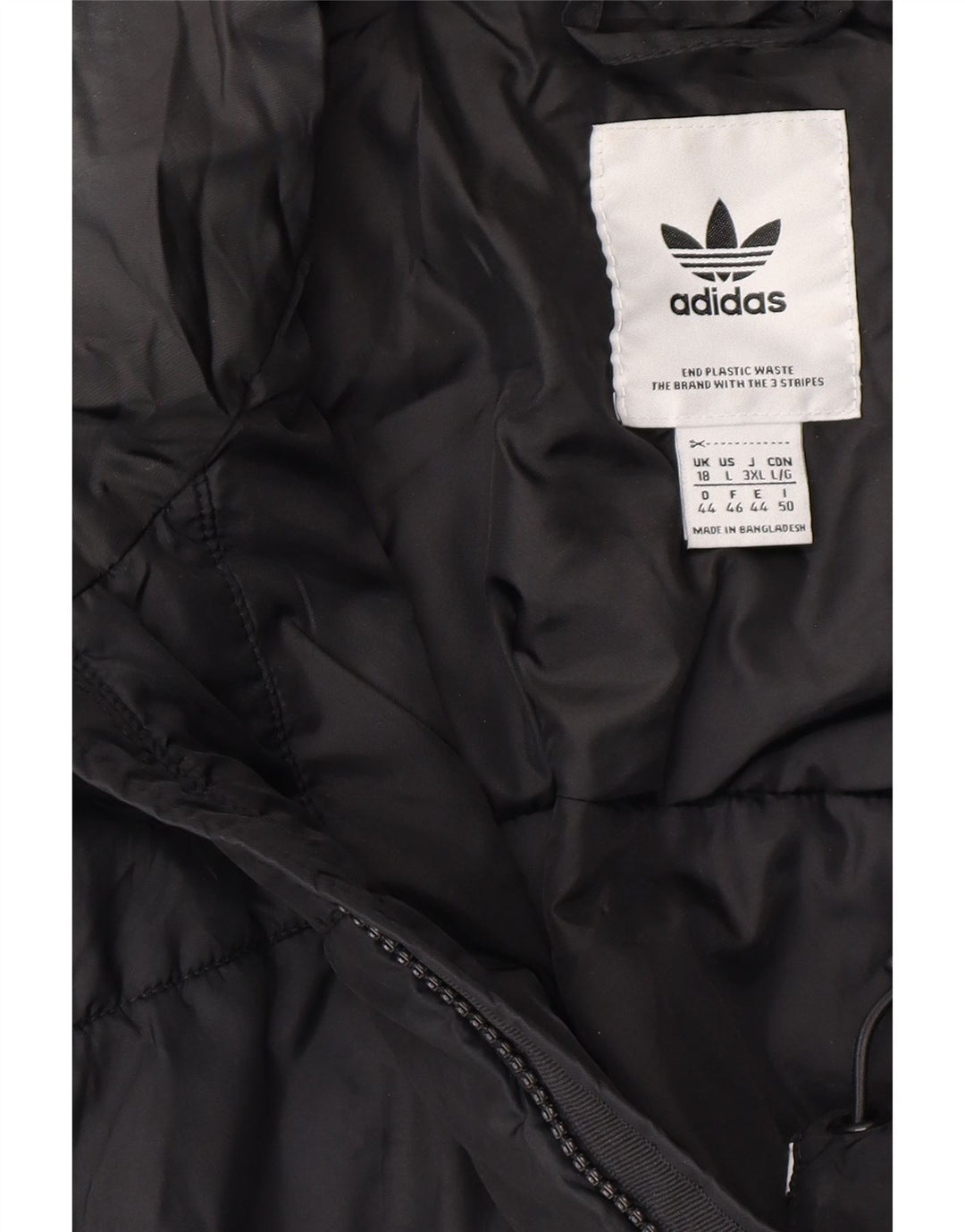 Jaqueta Acolchoada Feminina ADIDAS UK 18 XL Preto