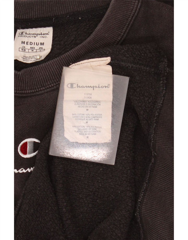 Champion moletom masculino jumper médio algodão preto