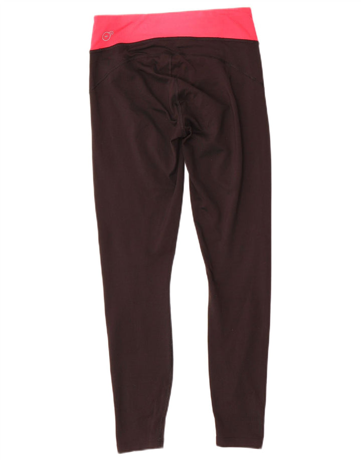 Leggings Puma Feminina UK 8 Pequenas Pretas Colorblock