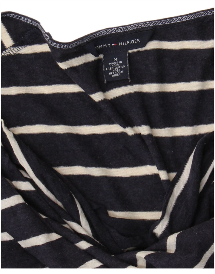 Camiseta feminina TOMMY HILFIGER UK 14 médio listrado azul marinho