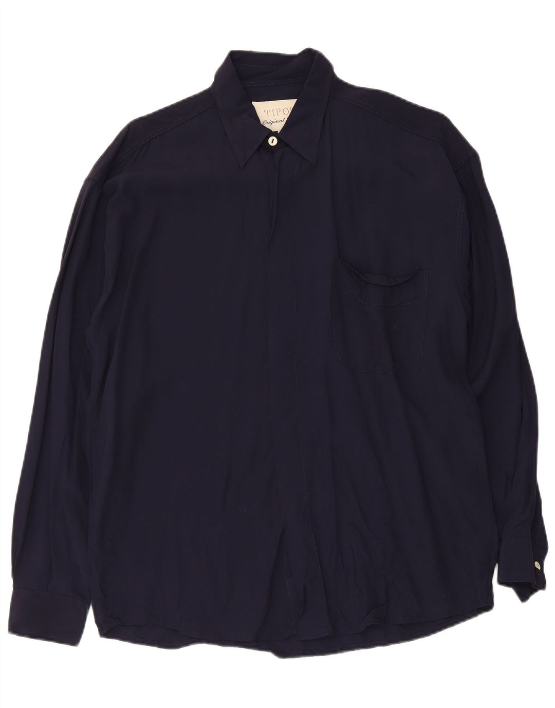 Camisa masculina Tipo'S média azul marinho