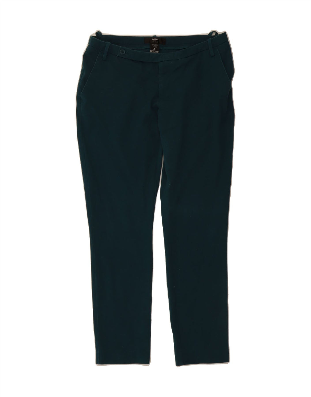 MOSSIMO Womens Slim Chino Trousers US 4 Small W30 L29 Green Cotton Vintage Mossimo and Second-Hand Mossimo from Messina Hembry 