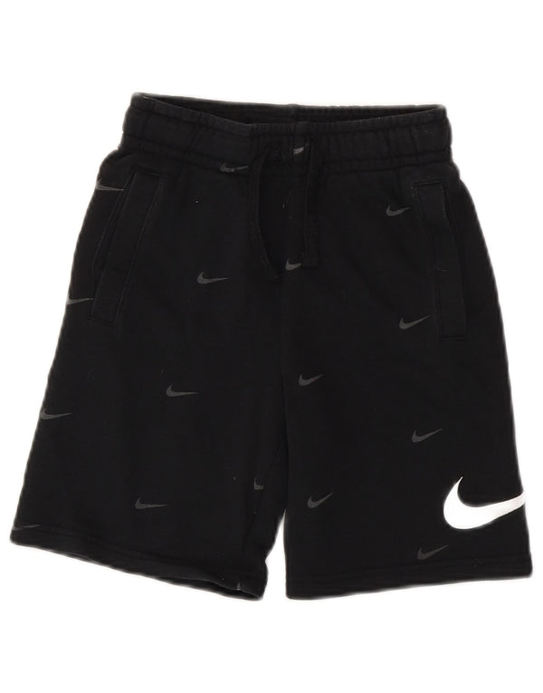 Shorts esportivos gráficos NIKE para meninos de 8 a 9 anos, pequeno, preto, algodão