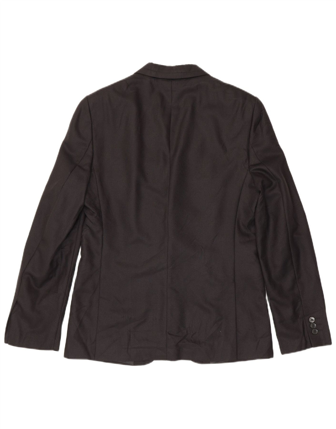 Jaqueta blazer masculina Zara com 2 botões EU 50 médio preto listrado