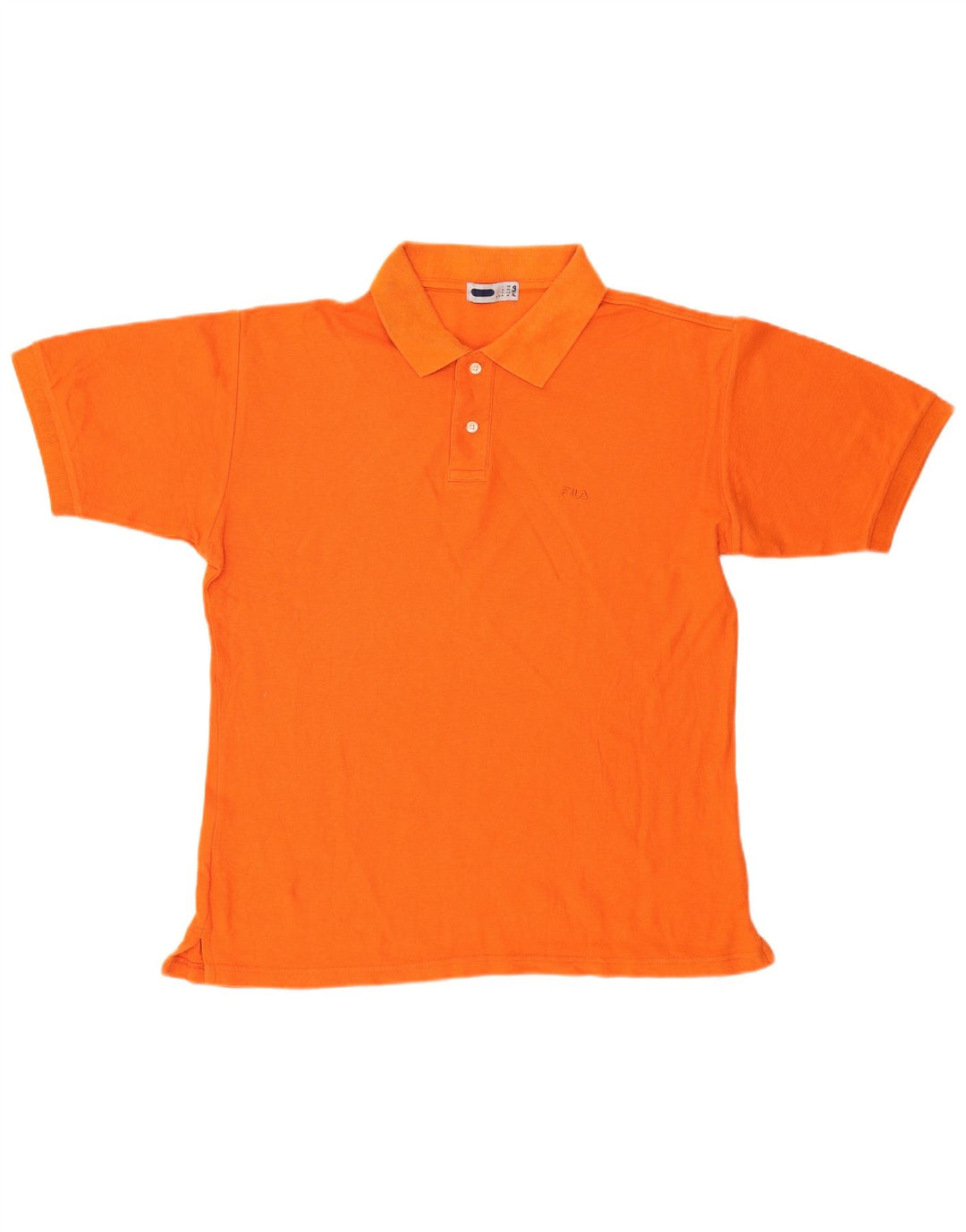 Camisa polo masculina Fila IT 50 algodão laranja médio