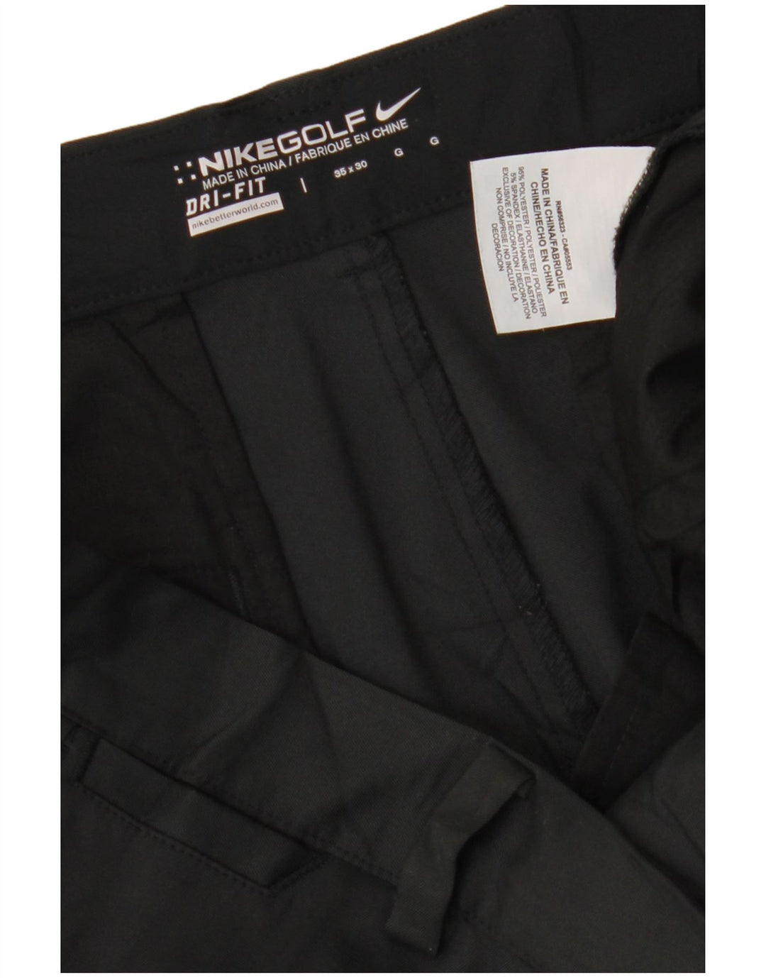 Calça Nike Masculina Dri Fit Straight Chino W35 L30 Poliéster Preto