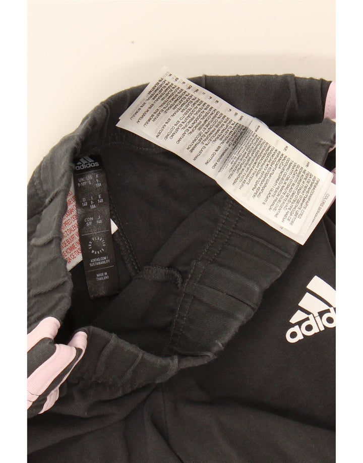 Leggings ADIDAS Meninas 9-10 Anos Algodão Preto