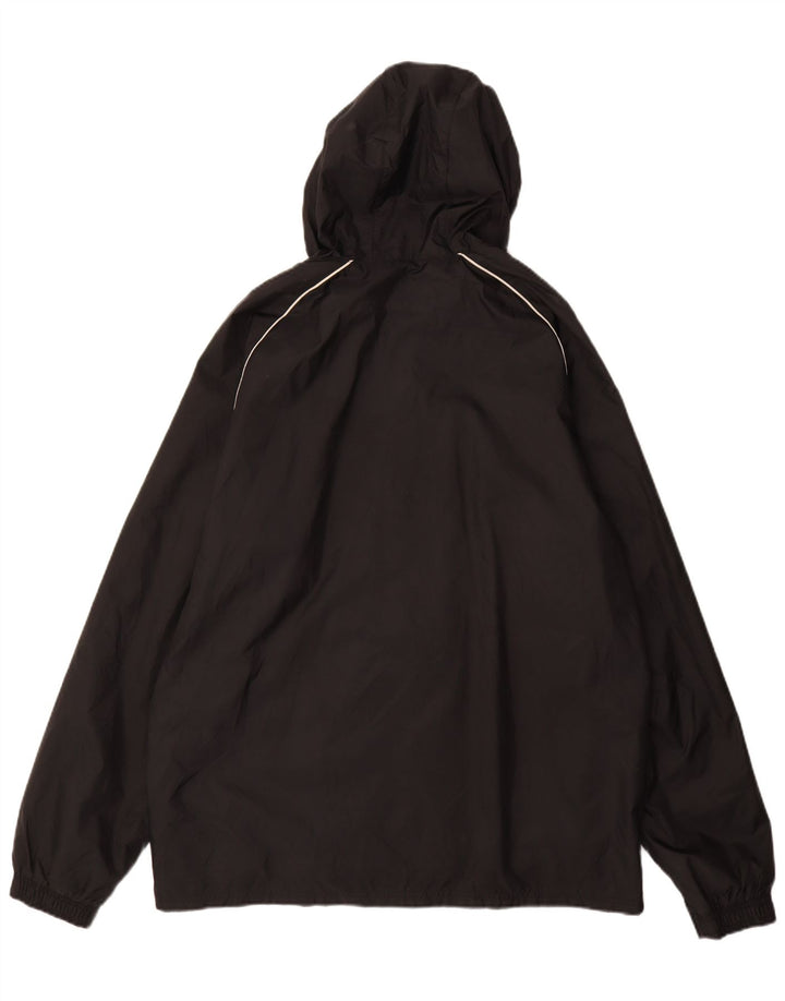 Adidas masculino moletom com capuz jaqueta grande poliamida preta