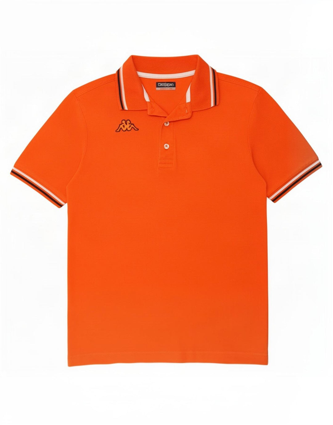 Camisa polo masculina Kappa médio algodão laranja