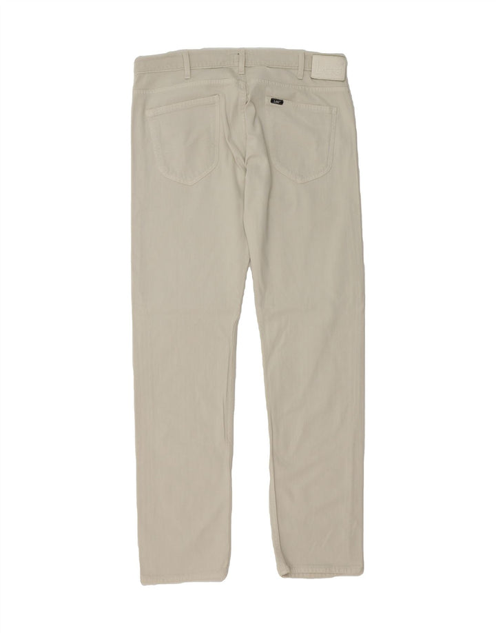 LEE Mens Powell Straight Jeans W36 L34 White Cotton Vintage Lee and Second-Hand Lee from Messina Hembry 