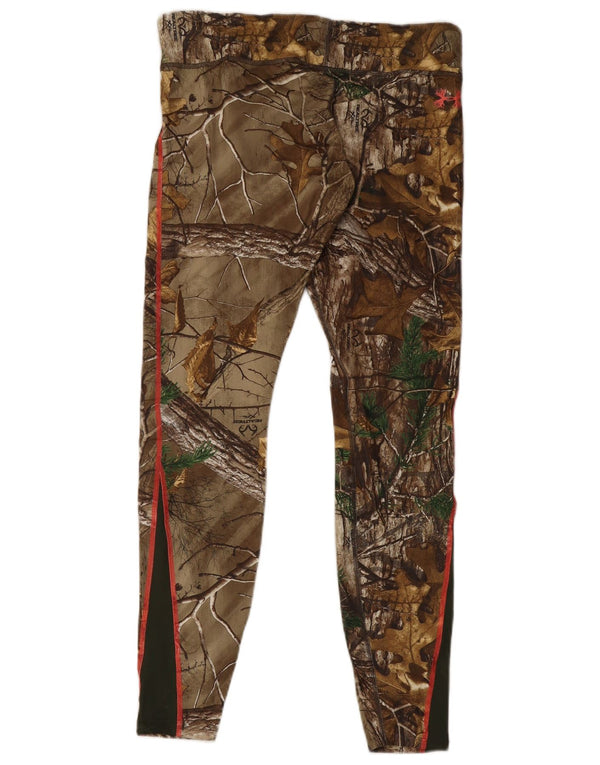 Under Armour Womens Graphic Leggings Reino Unido 14 Grande Camuflagem Marrom