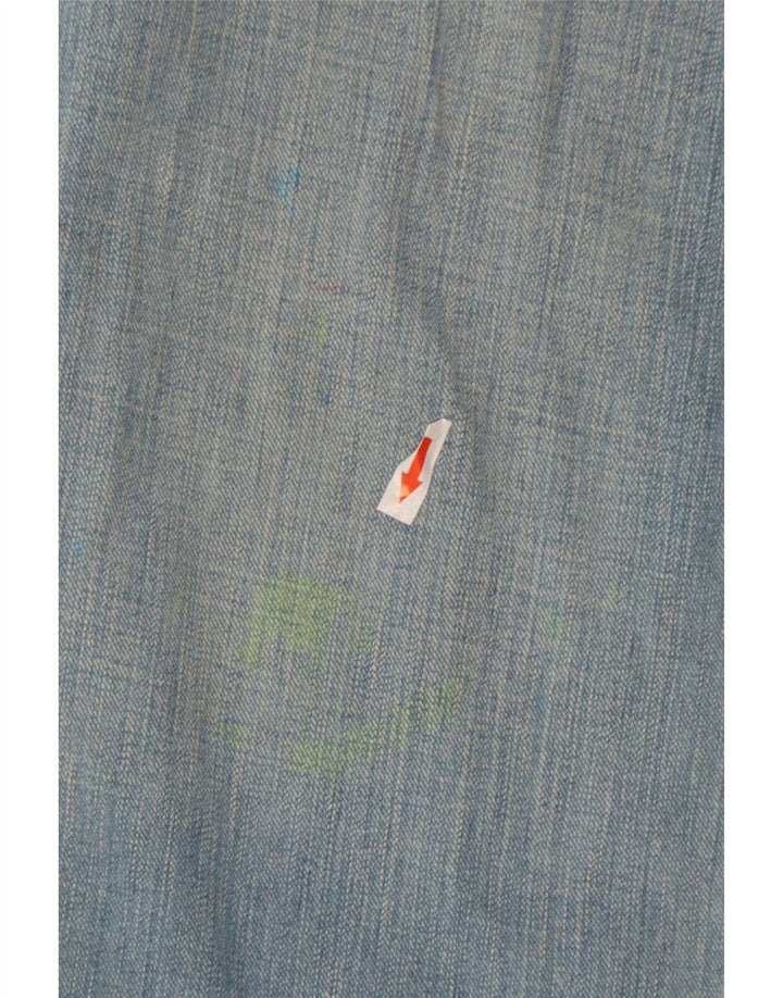 Lee Macacão Masculino Jeans Pequeno W32 L30 Azul Algodão