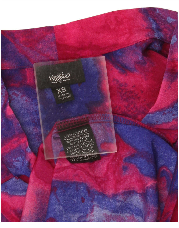 MOSSIMO Blusa feminina oversized com palangre Reino Unido 6 XS multicolorido