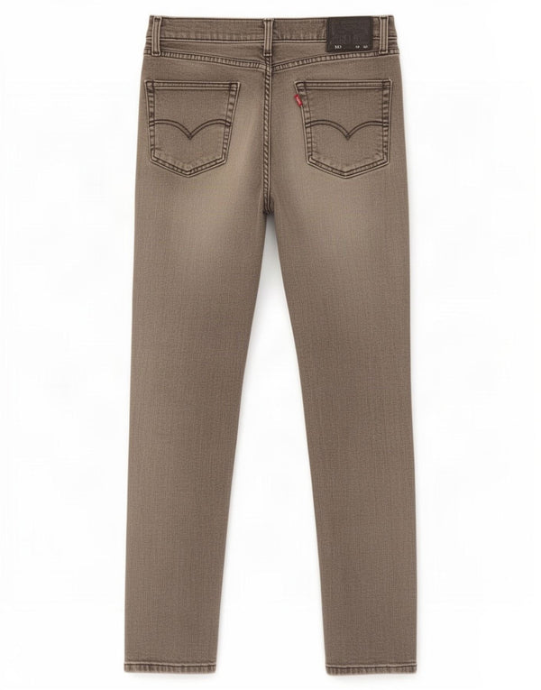 Calça Jeans Levis 511 Slim Masculina W33 L32 Cinza Algodão