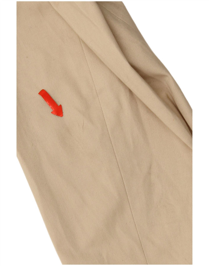 Jaqueta blazer feminina de 2 botões Balloon UK 18 XL algodão bege