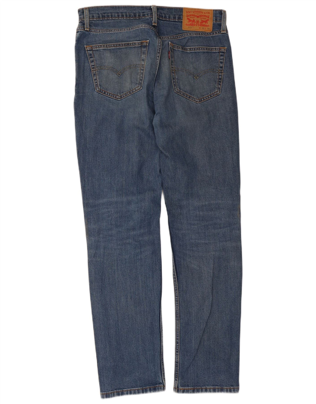 Levi's Masculino 511 Slim Jeans W32 L32 Azul Algodão