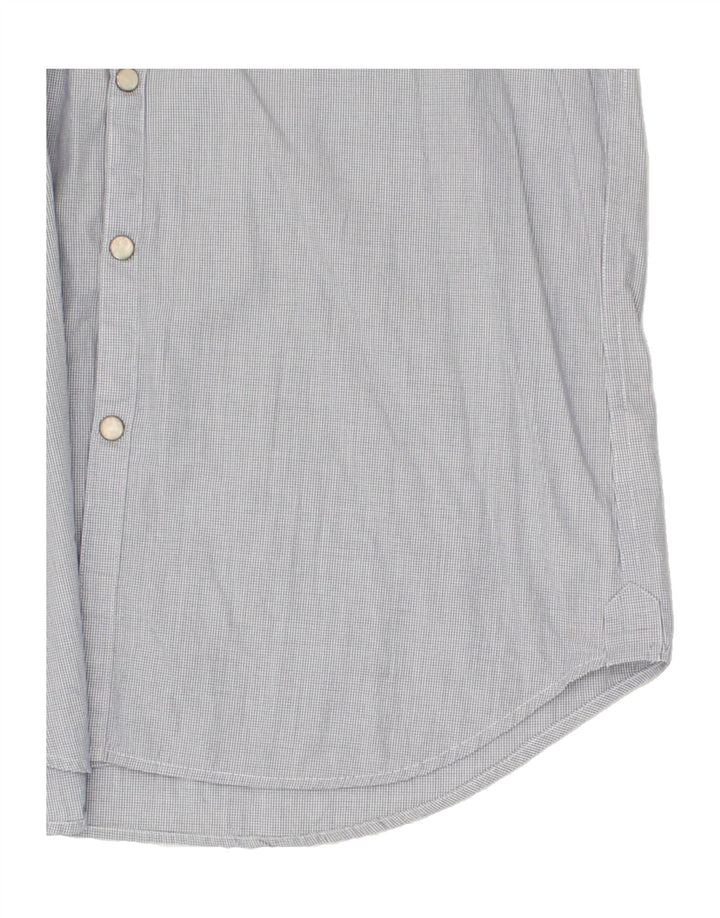 TOMMY HILFIGER Mens Shirt Small Blue Check Cotton Vintage Tommy Hilfiger and Second-Hand Tommy Hilfiger from Messina Hembry 