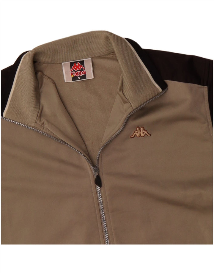 Kappa Mens Treino Top Jacket Pequeno Bege Colourblock Poliéster